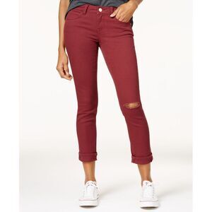 Dollhouse Juniors Colored Ripped Cropped Jeans